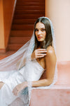 ALINA I | One Tier Veil with Beads &amp; Sequins