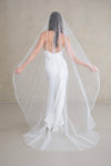 ALINA I | One Tier Veil with Beads &amp; Sequins