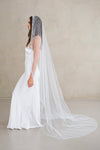 ALINA I | One Tier Veil with Beads &amp; Sequins