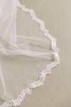 CELIA II - Two Tier Lace Edged Veil