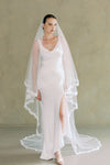 CELIA II - Two Tier Lace Edged Veil