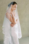 CELIA II - Two Tier Lace Edged Veil