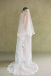 CELIA II - Two Tier Lace Edged Veil