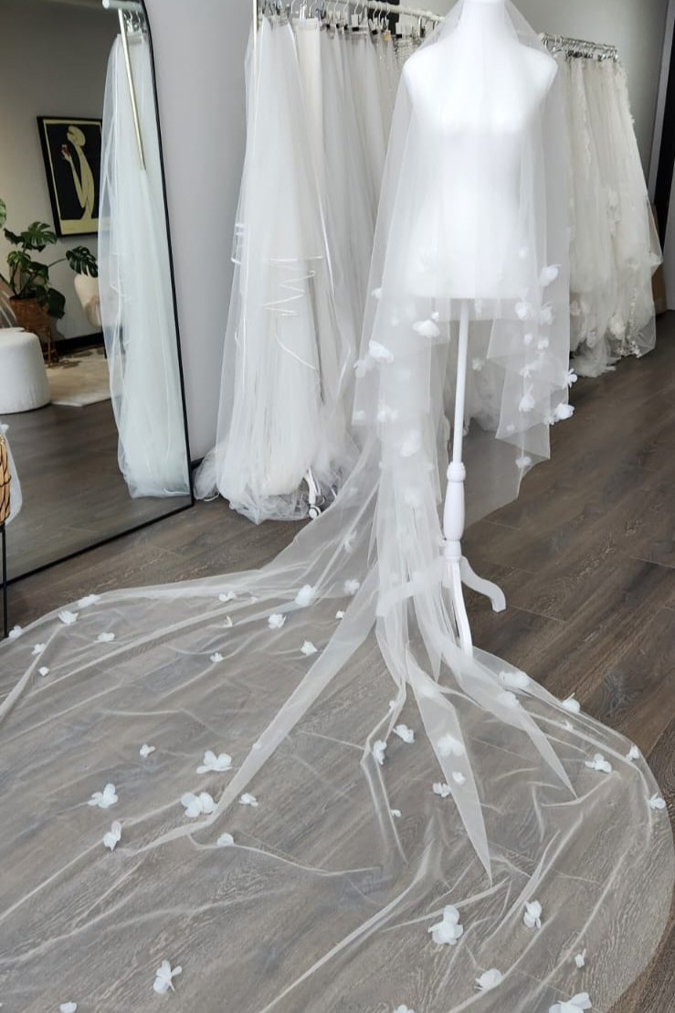 Reserve listing for Jelisa - FLEUR II - Floral Drop Veil