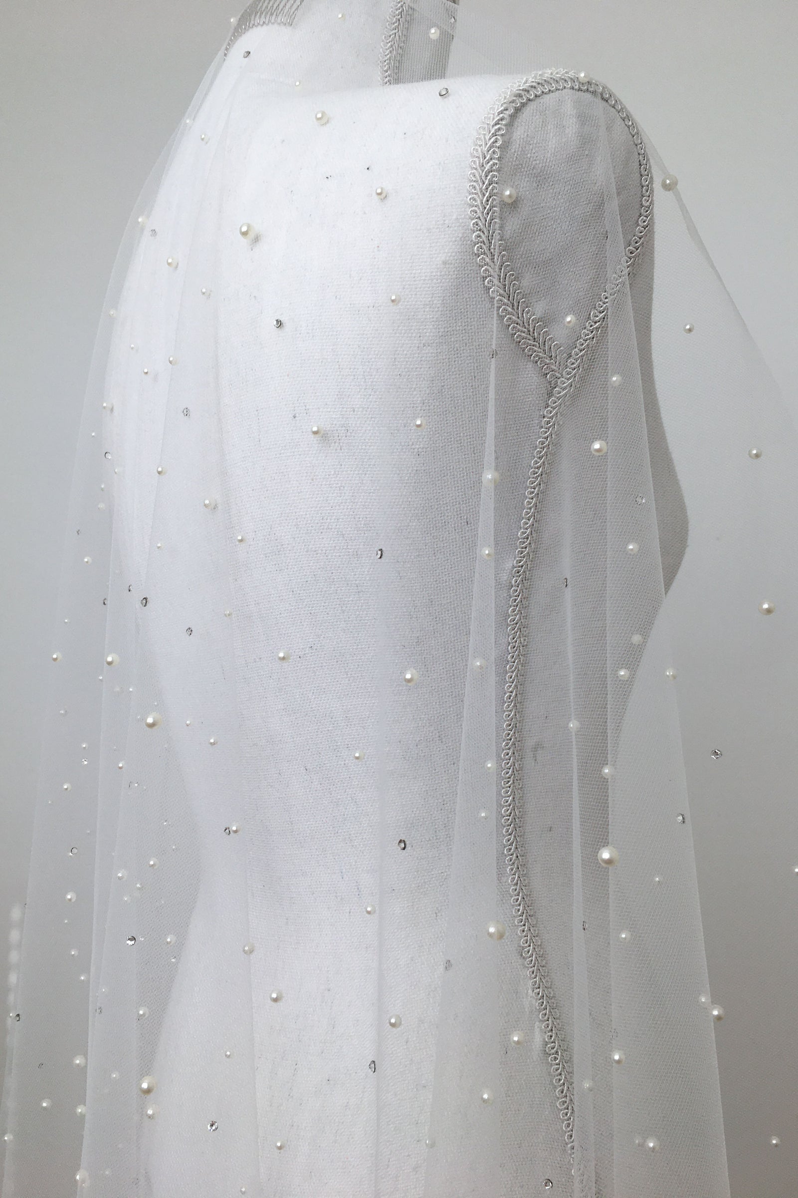 STELLA I | One Tier Veil with Crystals